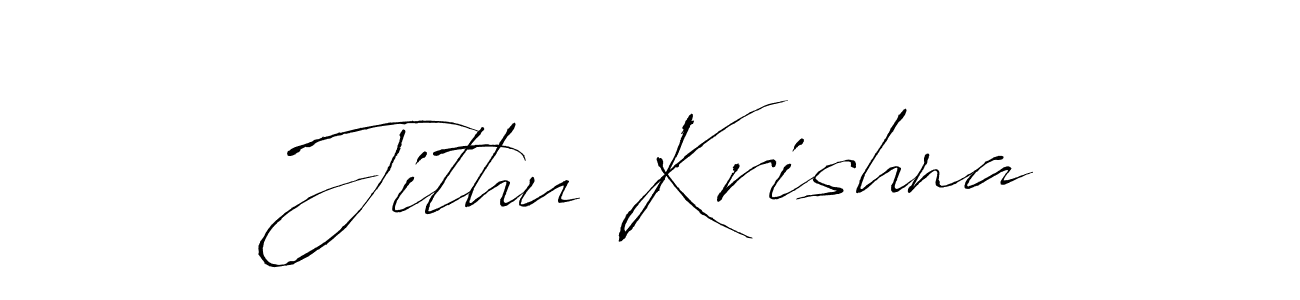 Antro_Vectra is a professional signature style that is perfect for those who want to add a touch of class to their signature. It is also a great choice for those who want to make their signature more unique. Get Jithu Krishna name to fancy signature for free. Jithu Krishna signature style 6 images and pictures png