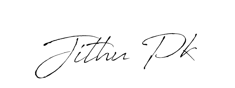 Design your own signature with our free online signature maker. With this signature software, you can create a handwritten (Antro_Vectra) signature for name Jithu Pk. Jithu Pk signature style 6 images and pictures png