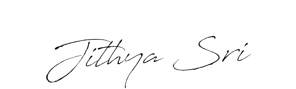 Make a beautiful signature design for name Jithya Sri. With this signature (Antro_Vectra) style, you can create a handwritten signature for free. Jithya Sri signature style 6 images and pictures png
