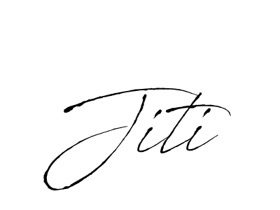 Design your own signature with our free online signature maker. With this signature software, you can create a handwritten (Antro_Vectra) signature for name Jiti. Jiti signature style 6 images and pictures png