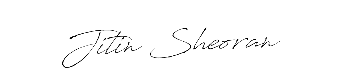 Design your own signature with our free online signature maker. With this signature software, you can create a handwritten (Antro_Vectra) signature for name Jitin Sheoran. Jitin Sheoran signature style 6 images and pictures png