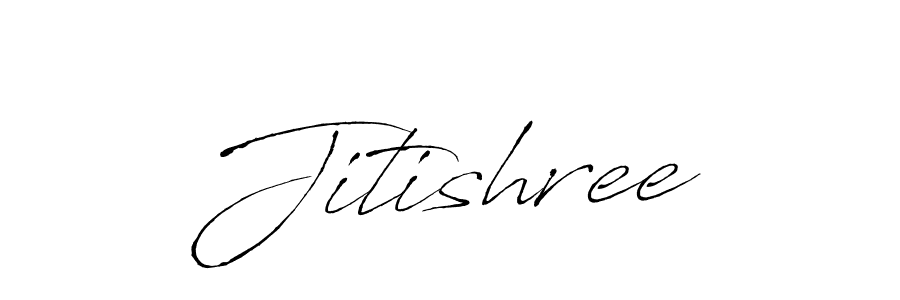 Design your own signature with our free online signature maker. With this signature software, you can create a handwritten (Antro_Vectra) signature for name Jitishree. Jitishree signature style 6 images and pictures png