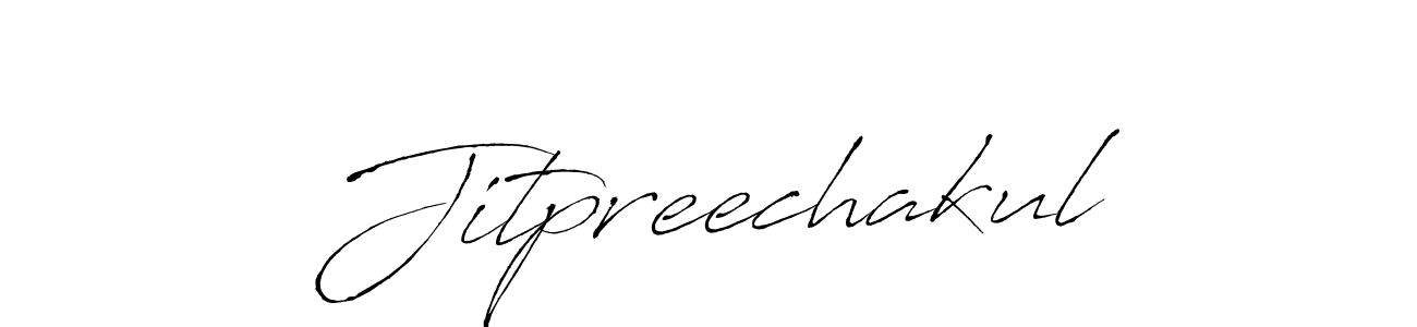 Also we have Jitpreechakul name is the best signature style. Create professional handwritten signature collection using Antro_Vectra autograph style. Jitpreechakul signature style 6 images and pictures png