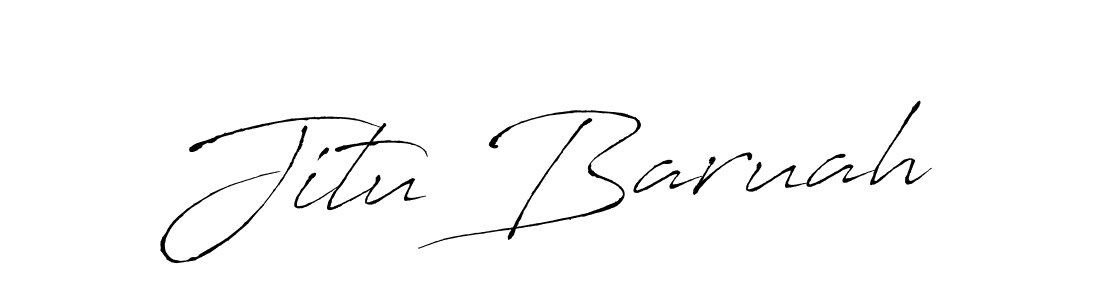 How to make Jitu Baruah signature? Antro_Vectra is a professional autograph style. Create handwritten signature for Jitu Baruah name. Jitu Baruah signature style 6 images and pictures png