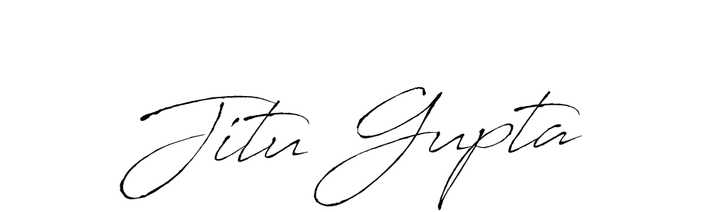 Jitu Gupta stylish signature style. Best Handwritten Sign (Antro_Vectra) for my name. Handwritten Signature Collection Ideas for my name Jitu Gupta. Jitu Gupta signature style 6 images and pictures png