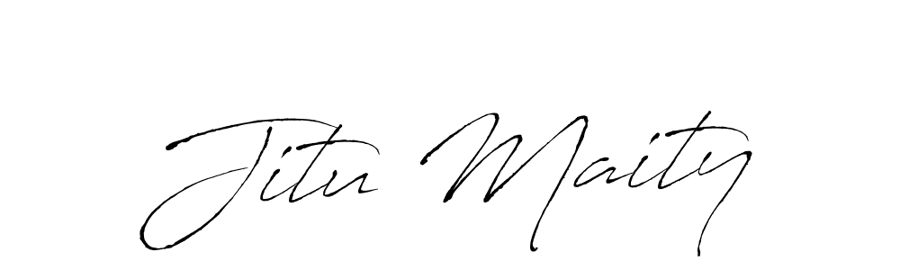 Make a beautiful signature design for name Jitu Maity. With this signature (Antro_Vectra) style, you can create a handwritten signature for free. Jitu Maity signature style 6 images and pictures png