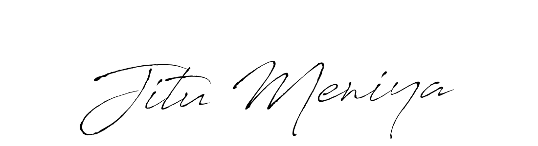You should practise on your own different ways (Antro_Vectra) to write your name (Jitu Meniya) in signature. don't let someone else do it for you. Jitu Meniya signature style 6 images and pictures png