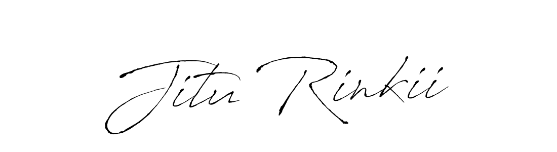 You should practise on your own different ways (Antro_Vectra) to write your name (Jitu Rinkii) in signature. don't let someone else do it for you. Jitu Rinkii signature style 6 images and pictures png