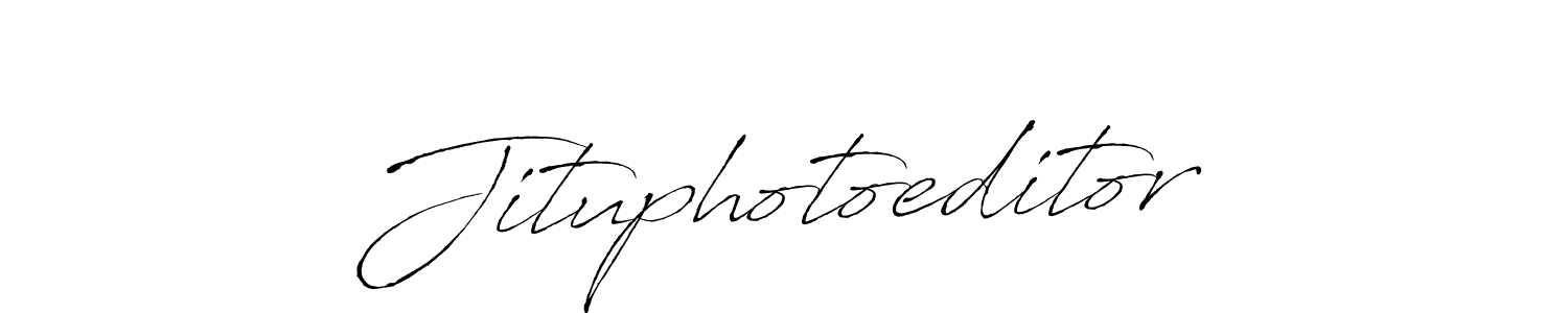 Create a beautiful signature design for name Jituphotoeditor. With this signature (Antro_Vectra) fonts, you can make a handwritten signature for free. Jituphotoeditor signature style 6 images and pictures png