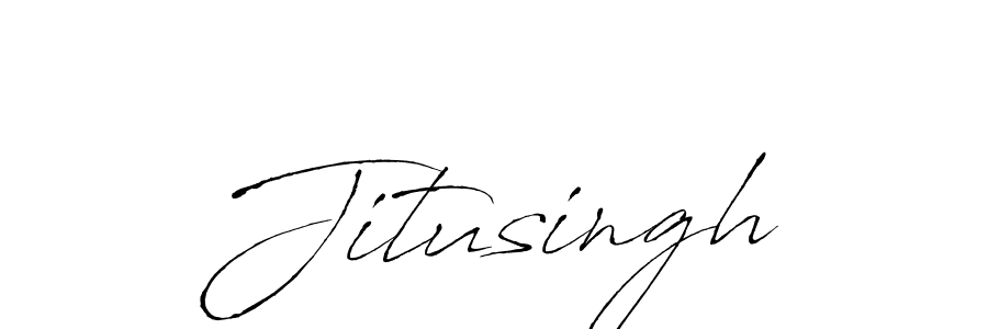 Design your own signature with our free online signature maker. With this signature software, you can create a handwritten (Antro_Vectra) signature for name Jitusingh. Jitusingh signature style 6 images and pictures png