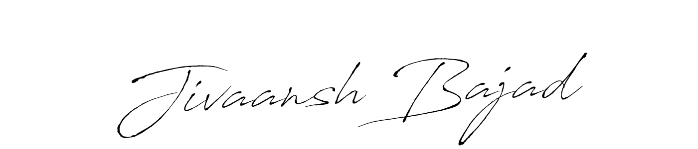 Also we have Jivaansh Bajad name is the best signature style. Create professional handwritten signature collection using Antro_Vectra autograph style. Jivaansh Bajad signature style 6 images and pictures png