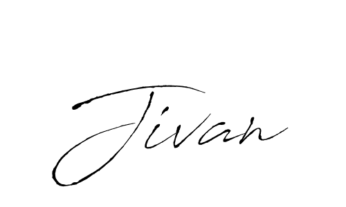 Create a beautiful signature design for name Jivan. With this signature (Antro_Vectra) fonts, you can make a handwritten signature for free. Jivan signature style 6 images and pictures png