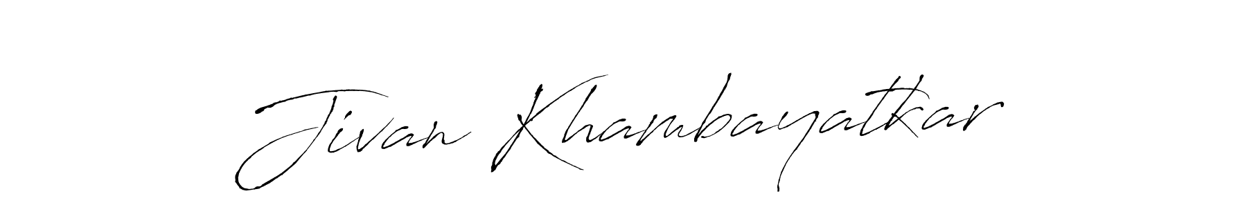 You should practise on your own different ways (Antro_Vectra) to write your name (Jivan Khambayatkar) in signature. don't let someone else do it for you. Jivan Khambayatkar signature style 6 images and pictures png