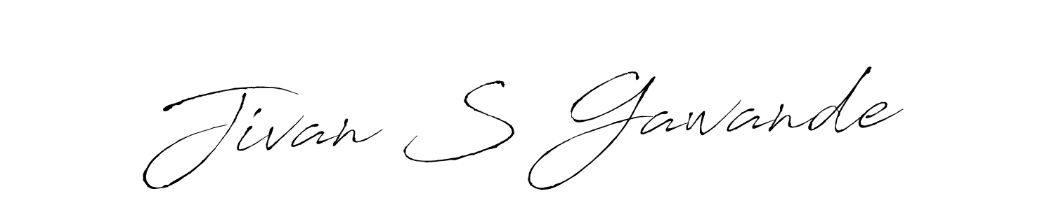 Make a beautiful signature design for name Jivan S Gawande. Use this online signature maker to create a handwritten signature for free. Jivan S Gawande signature style 6 images and pictures png