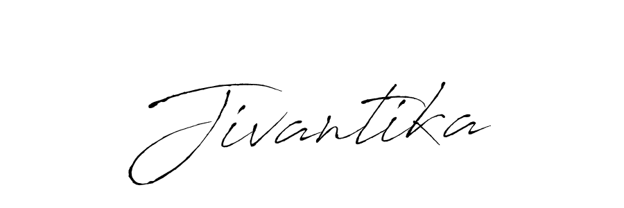 Use a signature maker to create a handwritten signature online. With this signature software, you can design (Antro_Vectra) your own signature for name Jivantika. Jivantika signature style 6 images and pictures png