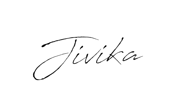 Jivika stylish signature style. Best Handwritten Sign (Antro_Vectra) for my name. Handwritten Signature Collection Ideas for my name Jivika. Jivika signature style 6 images and pictures png