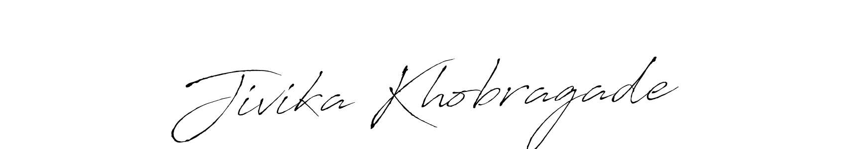 Design your own signature with our free online signature maker. With this signature software, you can create a handwritten (Antro_Vectra) signature for name Jivika Khobragade. Jivika Khobragade signature style 6 images and pictures png