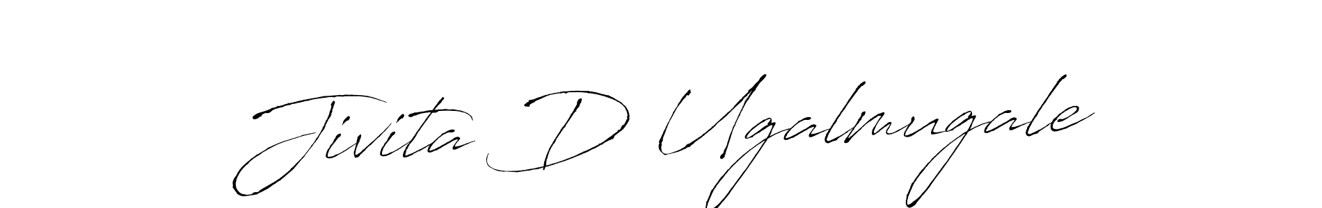 Antro_Vectra is a professional signature style that is perfect for those who want to add a touch of class to their signature. It is also a great choice for those who want to make their signature more unique. Get Jivita D Ugalmugale name to fancy signature for free. Jivita D Ugalmugale signature style 6 images and pictures png