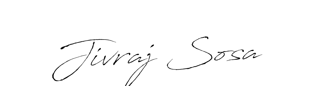 Design your own signature with our free online signature maker. With this signature software, you can create a handwritten (Antro_Vectra) signature for name Jivraj Sosa. Jivraj Sosa signature style 6 images and pictures png