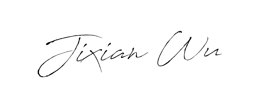 How to make Jixian Wu signature? Antro_Vectra is a professional autograph style. Create handwritten signature for Jixian Wu name. Jixian Wu signature style 6 images and pictures png