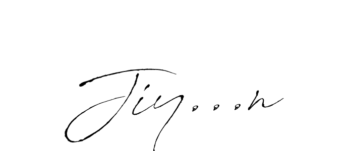 Make a beautiful signature design for name Jiy...n. With this signature (Antro_Vectra) style, you can create a handwritten signature for free. Jiy...n signature style 6 images and pictures png