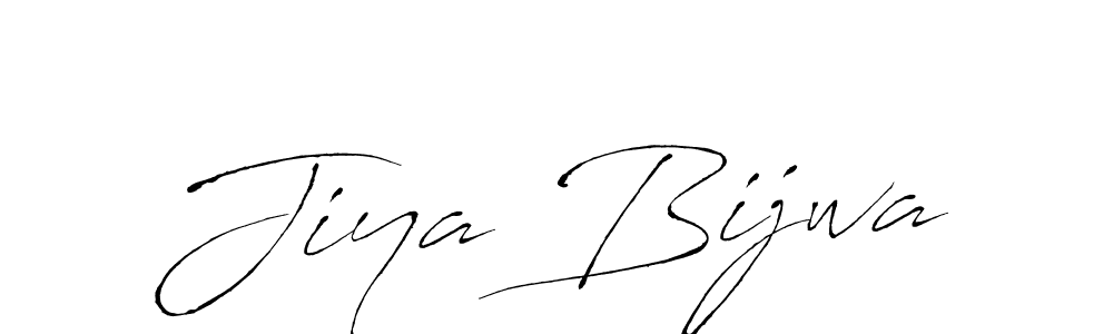 How to make Jiya Bijwa signature? Antro_Vectra is a professional autograph style. Create handwritten signature for Jiya Bijwa name. Jiya Bijwa signature style 6 images and pictures png