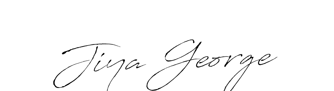 if you are searching for the best signature style for your name Jiya George. so please give up your signature search. here we have designed multiple signature styles  using Antro_Vectra. Jiya George signature style 6 images and pictures png