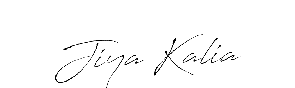 Create a beautiful signature design for name Jiya Kalia. With this signature (Antro_Vectra) fonts, you can make a handwritten signature for free. Jiya Kalia signature style 6 images and pictures png