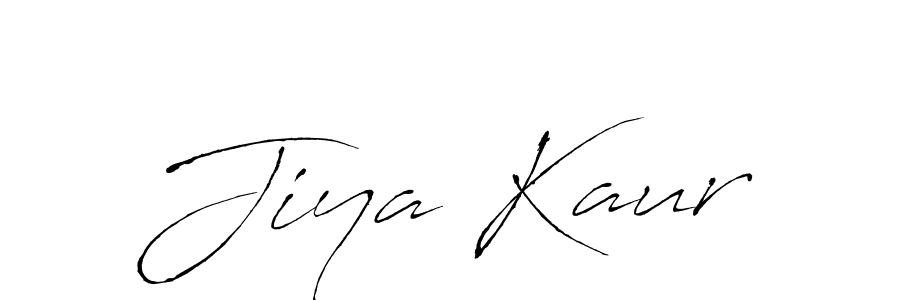 How to make Jiya Kaur signature? Antro_Vectra is a professional autograph style. Create handwritten signature for Jiya Kaur name. Jiya Kaur signature style 6 images and pictures png