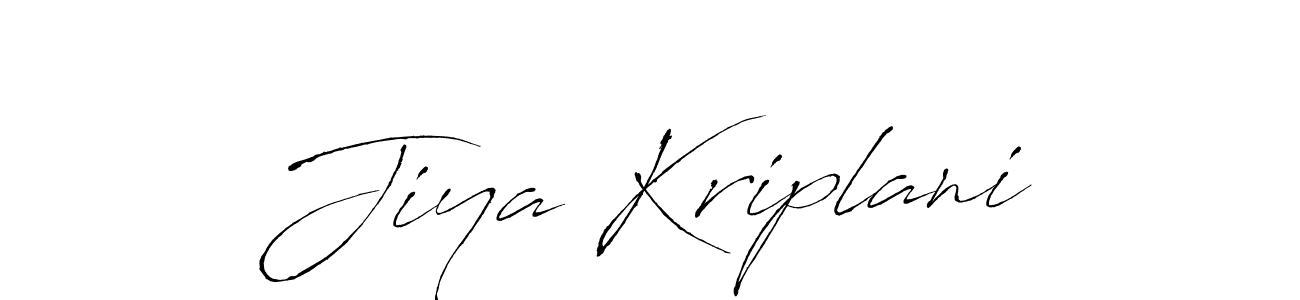 It looks lik you need a new signature style for name Jiya Kriplani. Design unique handwritten (Antro_Vectra) signature with our free signature maker in just a few clicks. Jiya Kriplani signature style 6 images and pictures png