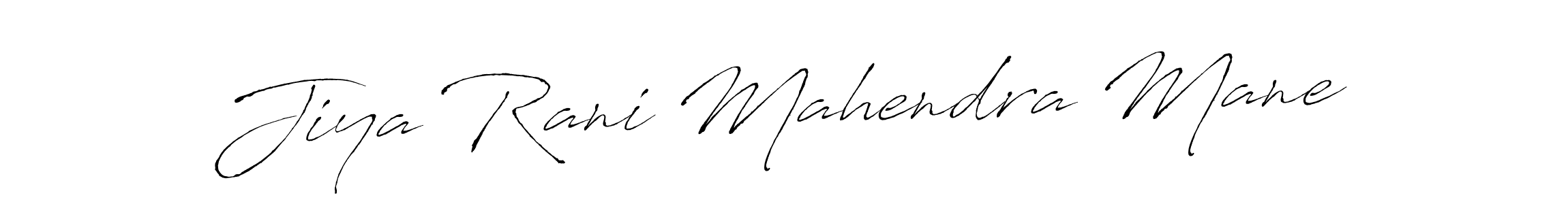 Also we have Jiya Rani Mahendra Mane name is the best signature style. Create professional handwritten signature collection using Antro_Vectra autograph style. Jiya Rani Mahendra Mane signature style 6 images and pictures png