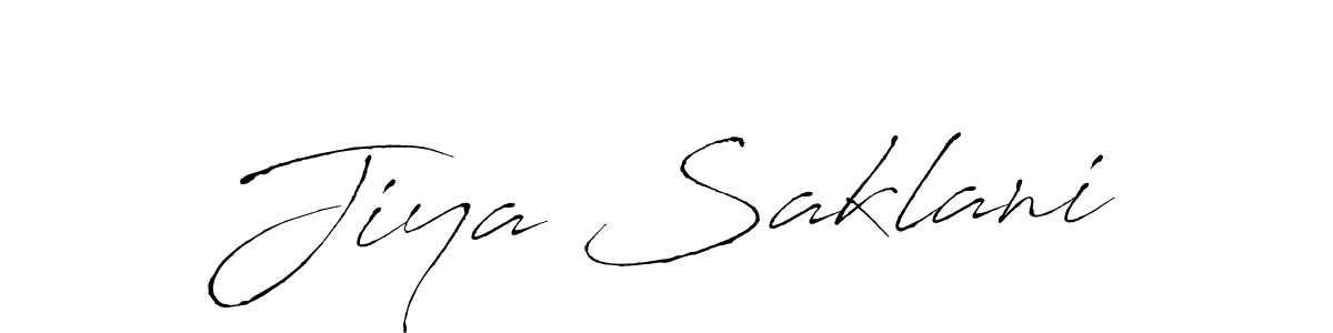 The best way (Antro_Vectra) to make a short signature is to pick only two or three words in your name. The name Jiya Saklani include a total of six letters. For converting this name. Jiya Saklani signature style 6 images and pictures png