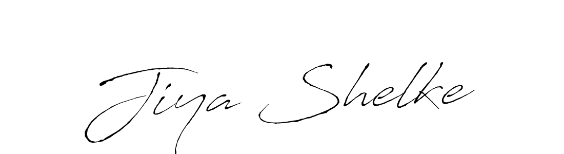 The best way (Antro_Vectra) to make a short signature is to pick only two or three words in your name. The name Jiya Shelke include a total of six letters. For converting this name. Jiya Shelke signature style 6 images and pictures png