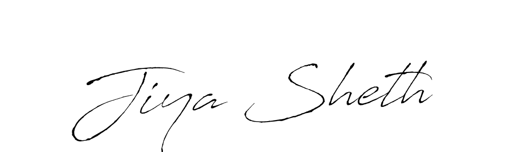 if you are searching for the best signature style for your name Jiya Sheth. so please give up your signature search. here we have designed multiple signature styles  using Antro_Vectra. Jiya Sheth signature style 6 images and pictures png