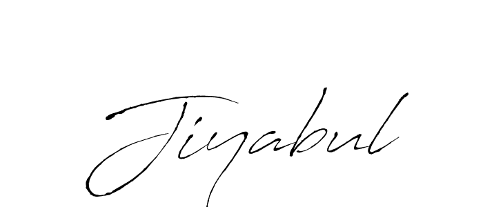 Use a signature maker to create a handwritten signature online. With this signature software, you can design (Antro_Vectra) your own signature for name Jiyabul. Jiyabul signature style 6 images and pictures png