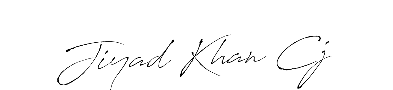 Jiyad Khan Cj stylish signature style. Best Handwritten Sign (Antro_Vectra) for my name. Handwritten Signature Collection Ideas for my name Jiyad Khan Cj. Jiyad Khan Cj signature style 6 images and pictures png