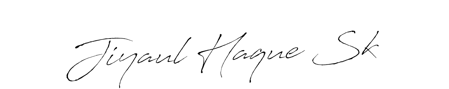 Antro_Vectra is a professional signature style that is perfect for those who want to add a touch of class to their signature. It is also a great choice for those who want to make their signature more unique. Get Jiyaul Haque Sk name to fancy signature for free. Jiyaul Haque Sk signature style 6 images and pictures png