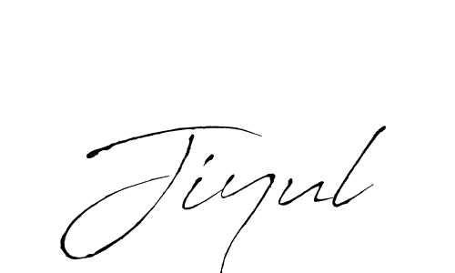 Jiyul stylish signature style. Best Handwritten Sign (Antro_Vectra) for my name. Handwritten Signature Collection Ideas for my name Jiyul. Jiyul signature style 6 images and pictures png