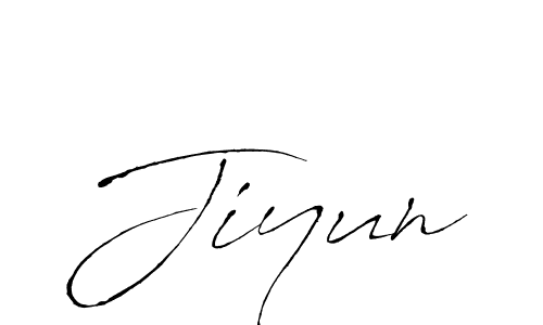 Jiyun stylish signature style. Best Handwritten Sign (Antro_Vectra) for my name. Handwritten Signature Collection Ideas for my name Jiyun. Jiyun signature style 6 images and pictures png