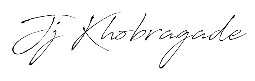 The Antro_Vectra signature style provides a bold statement for name Jj Khobragade. Designed for business owners, executives, and leaders. Jj Khobragade signature style 6 images and pictures png