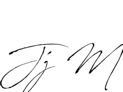 Design your own signature with our free online signature maker. With this signature software, you can create a handwritten (Antro_Vectra) signature for name Jj M. Jj M signature style 6 images and pictures png