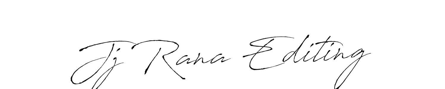 Similarly Antro_Vectra is the best handwritten signature design. Signature creator online .You can use it as an online autograph creator for name Jj Rana Editing. Jj Rana Editing signature style 6 images and pictures png