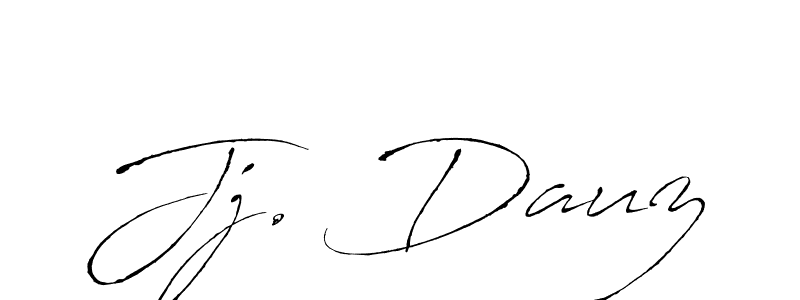 The best way (Antro_Vectra) to make a short signature is to pick only two or three words in your name. The name Jj. Dauz include a total of six letters. For converting this name. Jj. Dauz signature style 6 images and pictures png