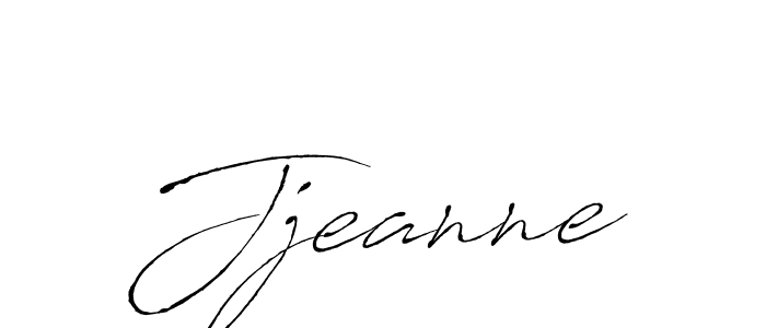 Jjeanne stylish signature style. Best Handwritten Sign (Antro_Vectra) for my name. Handwritten Signature Collection Ideas for my name Jjeanne. Jjeanne signature style 6 images and pictures png