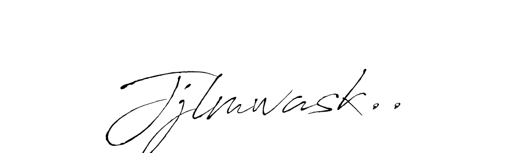 How to make Jjlmwask.. name signature. Use Antro_Vectra style for creating short signs online. This is the latest handwritten sign. Jjlmwask.. signature style 6 images and pictures png