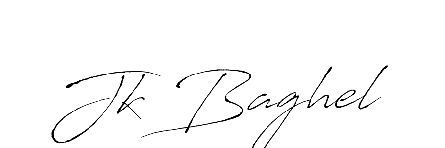 Jk Baghel stylish signature style. Best Handwritten Sign (Antro_Vectra) for my name. Handwritten Signature Collection Ideas for my name Jk Baghel. Jk Baghel signature style 6 images and pictures png