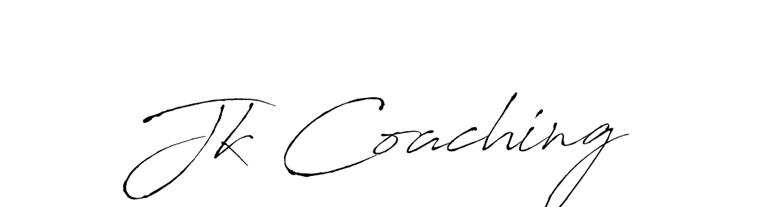 Similarly Antro_Vectra is the best handwritten signature design. Signature creator online .You can use it as an online autograph creator for name Jk Coaching. Jk Coaching signature style 6 images and pictures png