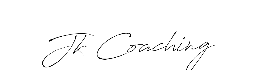 Also we have Jk Coaching name is the best signature style. Create professional handwritten signature collection using Antro_Vectra autograph style. Jk Coaching signature style 6 images and pictures png