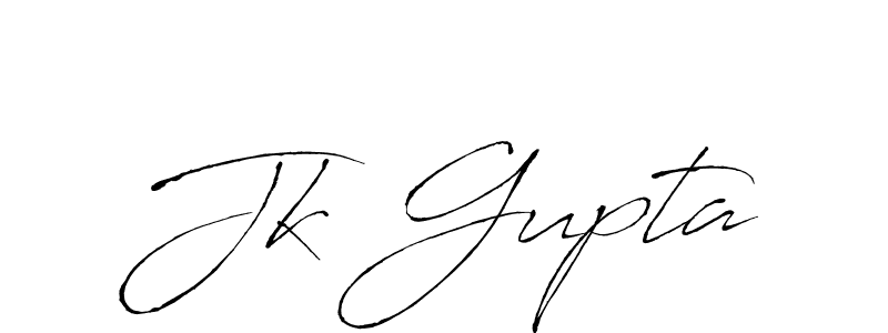 Make a beautiful signature design for name Jk Gupta. With this signature (Antro_Vectra) style, you can create a handwritten signature for free. Jk Gupta signature style 6 images and pictures png