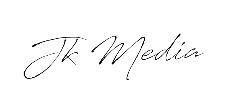 Jk Media stylish signature style. Best Handwritten Sign (Antro_Vectra) for my name. Handwritten Signature Collection Ideas for my name Jk Media. Jk Media signature style 6 images and pictures png